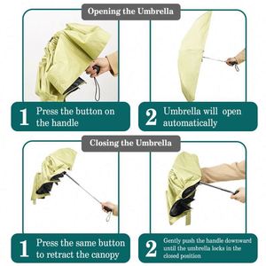 Custom logo Fold <b>Umbrella</b> Automatic Open Rainproof <b>Windproof</b> Lock Handle <b>Umbrella</b> Travel Portable <b>Umbrella</b> for the Rain - Product Image 4