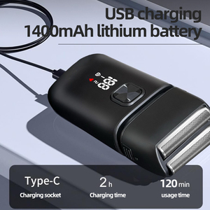 เครื่องโกนหนวดไฟฟ้าแบบชาร์จ USB รุ่นใหม่ พร้อมจอ LED สำหรับโกนผมและหนวดเครา - Product Image 2