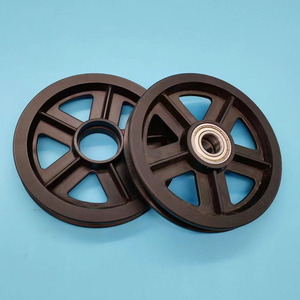 Ruedas de Poliuretano Moldeadas por Inyección con Rodamientos para Uso Industrial, Resistentes al Desgaste, Ruedas Fijas con Orificio Redondo - Product Image 4