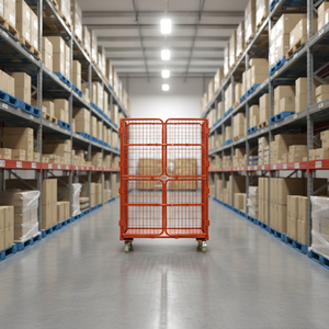 מיכל פלדה חדשני עמיד עיצוב קריסה stackable עבור הובלה ושילוח - Product Image 1