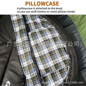 Saco de Dormir GeerTop Tipo Sobre 220x100cm Transpirable para Clima Frío, para Adultos, para Acampar al Aire Libre - Product Image 4