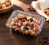 Boîte à pâtisserie en plastique PET transparent avec logo personnalisé, conteneur jetable pour gâteaux, boîte à clapet pour emballage de beignets et de muffins