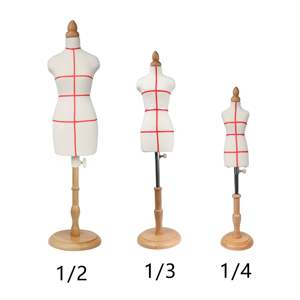 Maniquí de bebé a <span class=keywords><strong>media</strong></span> <span class=keywords><strong>escala</strong></span> para mujer, Mini maniquí con forma de vestido, a <span class=keywords><strong>escala</strong></span> 1/2 o 1/3 - Product Image 1