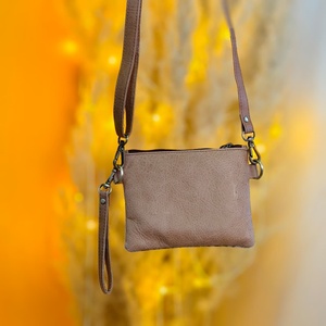 Sac à bandoulière en cuir véritable Walla luxueux pour femme, 100% cuir véritable, sangle simple, broderie, portable, résistant à l'eau, antivol, fermeture éclair - Product Image 5