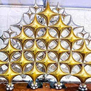 10 26 36 Inch Four Pointed Star Shaped Aluminum Foil Balloons for Graduation New Year Birthday Retirement Party Decorations - Product Image 5