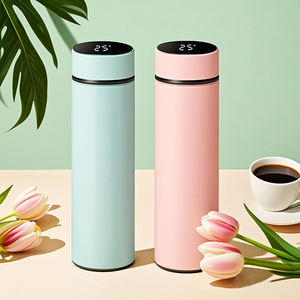 返校商务礼品温度展示运动水瓶杯真空绝缘金属水瓶带定制标志 - Product Image 2