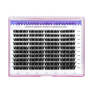 Diy <b>Lashes</b> Wispy <b>Cluster</b> <b>Lashes</b> 10-16mm Soft Wispies 160 Pcs For Eyelash <b>Extension</b> - Product Image 5