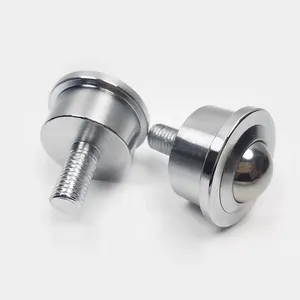 Roller Ball Transfer Unit Bearing Table Stainless Steel Chrome Steel Nickel Coating Mini 1" Roller Ball Transfer Bearing Units