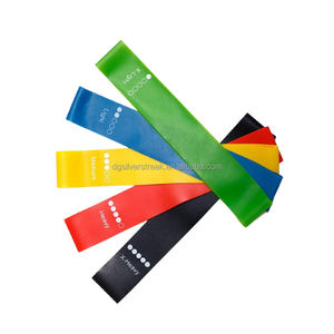 Individuelles Logo Mini-Stretch-Übungsbänder Fitness-Workout <span class=keywords><strong>Latex</strong></span>-Elastische Widerstandsbänder-Set für Yoga-Training - Product Image 1