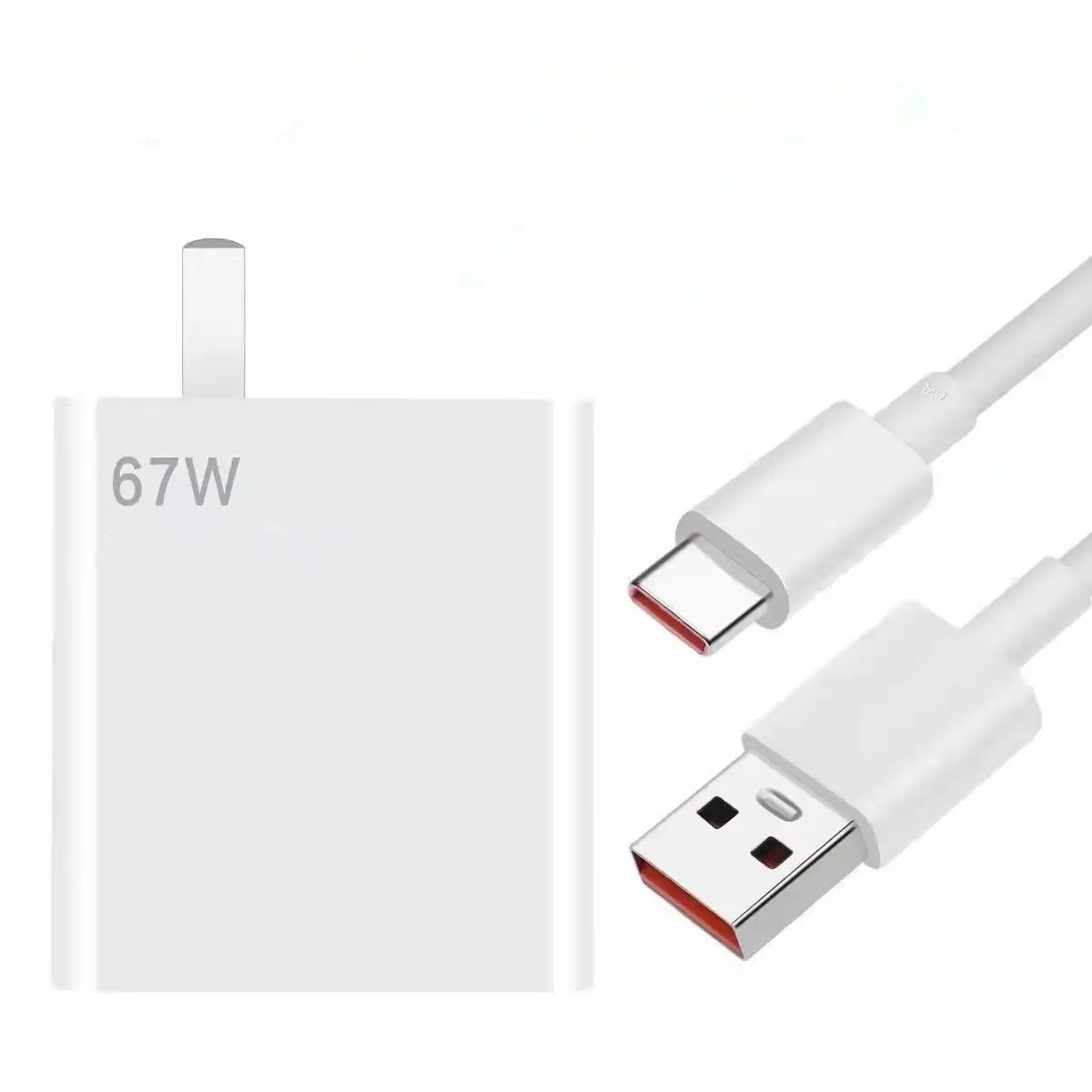Original 6A Fast charging cables 67W USB-C Power Adapter for Redmi note 9 pro for Xiaomi 10 9 9T pro note 10 10X LITE for Huawei