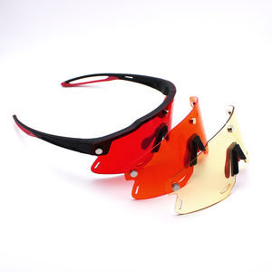 Occhiali Sport Magnet con 3 Clip, Lenti Rosse, Blocco 100% Luce Verde e Blu, Lenti Ambra Anti-Fatica, Occhiali per il Sonno, Occhiali Laser - Product Image 6