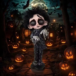Statue gothique d'Halloween Ornements de bureau Spooky <span class=keywords><strong>Scissorhands</strong></span> Doll Figure Halloween Decor Holiday Hocus Party Decoration Gifts - Product Image 3