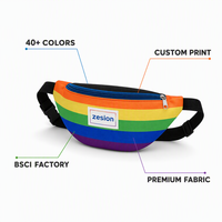 Sac banane personnalisé avec logo sur mesure, en nylon, vente en gros, fabricant OEM, pour voyage et activités de plein air