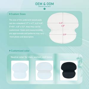 Almohadillas antisudor para axilas superabsorbentes transpirables ultrafinas, superventas, 50 piezas, almohadilla desechable para el sudor sinceresafer - Product Image 6