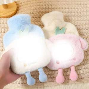 Muñeco de peluche de punto de moda personalizado, almohadilla térmica y bolsa de agua caliente con puntada extraíble, juguete de peluche - Product Image 2