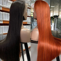 Extensions de Cheveux Vierges Vietnamiennes Double Tissage Très Lisses Qualité Supérieure, Donneur Unique, Pointes Pleines