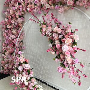 Mur de fleurs artificielles SPR <span class=keywords><strong>pas</strong></span> <span class=keywords><strong>cher</strong></span>, décoration de <span class=keywords><strong>mariage</strong></span>, rose blush, mélange de couleurs, rouleau de mur de fleurs pour la décoration de <span class=keywords><strong>mariage</strong></span> - Product Image 4