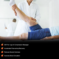 Masseur de bottes de pompe de récupération Healthpal, bottes de récupération de compression d'air de jambe de sport de logo personnalisé musculaire portable