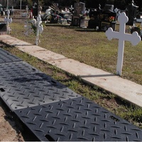 Tapis de protection du sol en polyéthylène de 10 mm pour l'accès des véhicules de chantier et le développement des zones humides