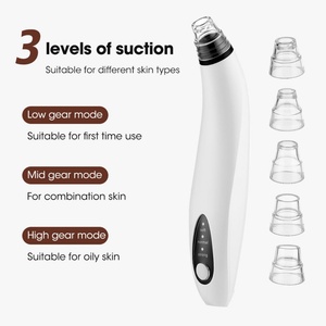 Electric <b>Blackhead</b> Remover Acne Comedone <b>Extractor</b> Nose Pores Cleaner Facial Cleansing Device with Replaceable Head Tip - Product Image 2