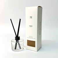Boîtes d'emballage pour bougies parfumées de la série Premium, diffuseurs de parfum d'ambiance, avec autocollant