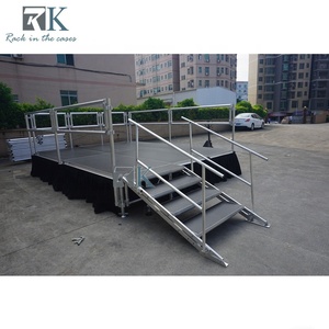 <b>Stage</b> <b>Platform</b> with Trolley Mobile <b>Platform</b> <b>Stage</b> Stands for Concerts - Product Image 5