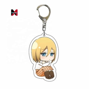 Soporte para bolsa, accesorio para llave de coche, etiqueta de Anime, venta al por mayor, llavero acrílico Attack On Titan - Product Image 6
