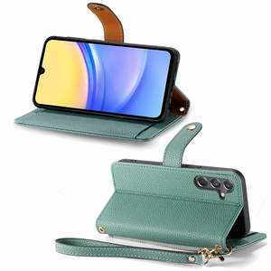 Funda de teléfono con correa de cuero a la moda con billetera para Samsung A15 A25 A35 A55 A05 A05S A14 A24 A34 <span class=keywords><strong>A43</strong></span> A54 A21 A12 A22 A32 A52 A72 - Product Image 6