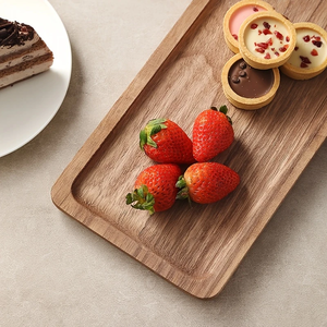 Plateau de service en bois à 3 niveaux pour ferme Plateau rectangulaire <span class=keywords><strong>d</strong></span>écoratif marron pour cupcakes et plateau <span class=keywords><strong>d</strong></span>'hébergement de fête alimentaire - Product Image 6