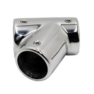 Accesorios Marinos de Acero Inoxidable 316, Conector en T de 60 mm para Astas de Bandera y Barandillas, Conector en T Izquierdo y Derecho - Product Image 5