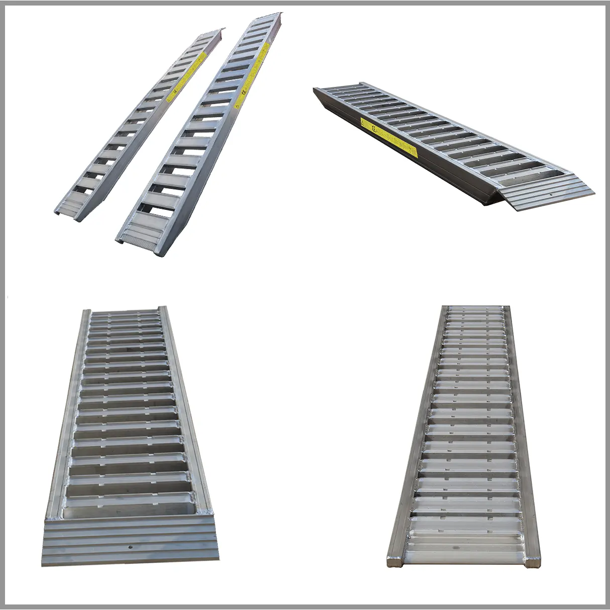 Lightweight Atv Ramps Aluminum 3 Meter 5 Ton Loading Ramps For Pickup Truck Ramps Heavy Duty excavators with capacity 5ton/pair