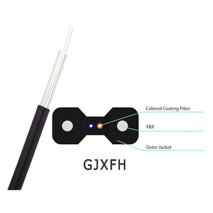 Câble à fibre optique GJXFH pour extérieur, tube central rond, renforcé de fil d'acier/FRP, 8, 12 ou 24 fibres, prix usine - Product Image 4
