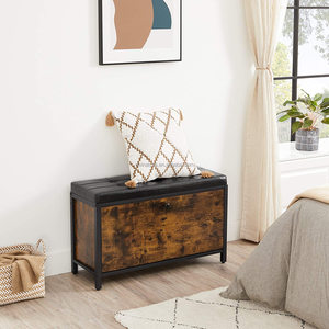 Banc de rangement rembourré pour chaussures avec armoires à chaussures à <span class=keywords><strong>2</strong></span> rangées - Product Image 5