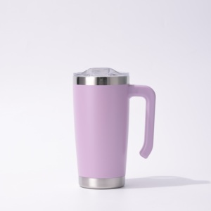 Vaso Térmico de Acero Inoxidable 304 de Doble Pared con Asa, 20oz, Directo de Fábrica, Taza de Café, Regalo Empresarial, Vaso Aislado - Product Image 2