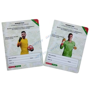 Cahier d'exercices personnalisé pour étudiants, reliure à cheval, cahier d'exercices étoile de football, cahier d'exercices pour l'école - Product Image 4