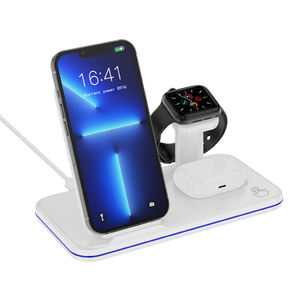 Cargador inalámbrico rápido 3 en 1 para/iWatch/<span class=keywords><strong>Airpods</strong></span> 15W 10W 7,5 W 5W soporte de cargador inalámbrico dual <span class=keywords><strong>carga</strong></span> inalámbrica rápida - Product Image 2
