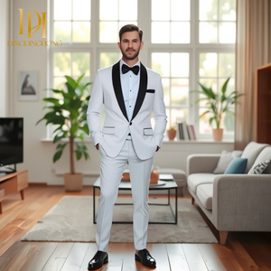 Vestido de novia ajustado para hombre de gama alta Traje formal para <span class=keywords><strong>novio</strong></span> Traje informal de negocios - Product Image 2