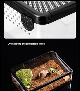 Reptile Box Breeding Box Horned Frog Tortoise <strong>Hamster</strong> Corn Snake Cage <strong>Tank</strong> Escape Resistant Crawling Pet Box - Product Image 3