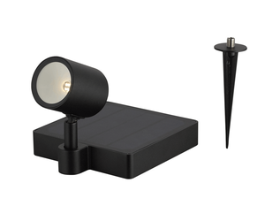 <span class=keywords><strong>Spot</strong></span> <span class=keywords><strong>solaire</strong></span> d'extérieur en aluminium moulé sous pression, moderne, noir, étanche, marche/arrêt - Product Image 5