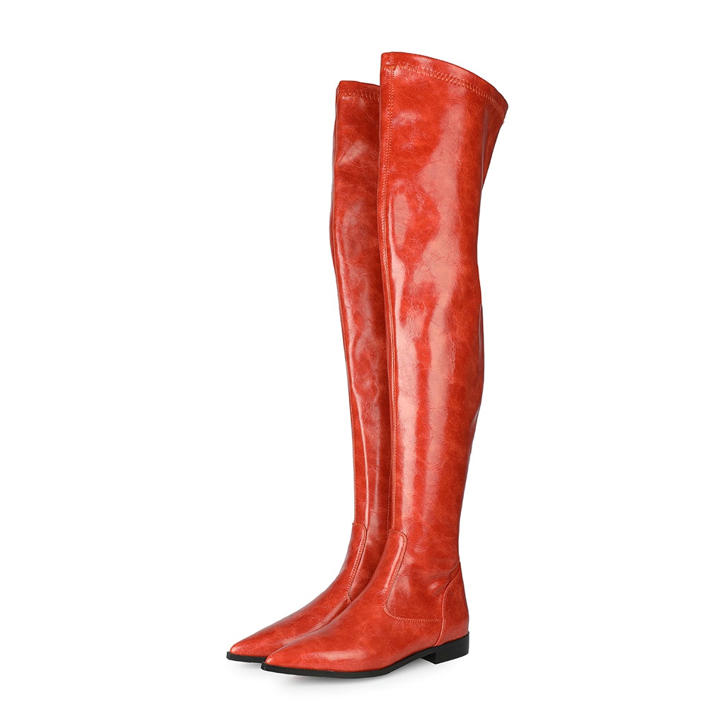 12 ideas de Botas rojas planas, para las que le resulte mas comoda, que las  de tacon | botas rojas, botas, moda