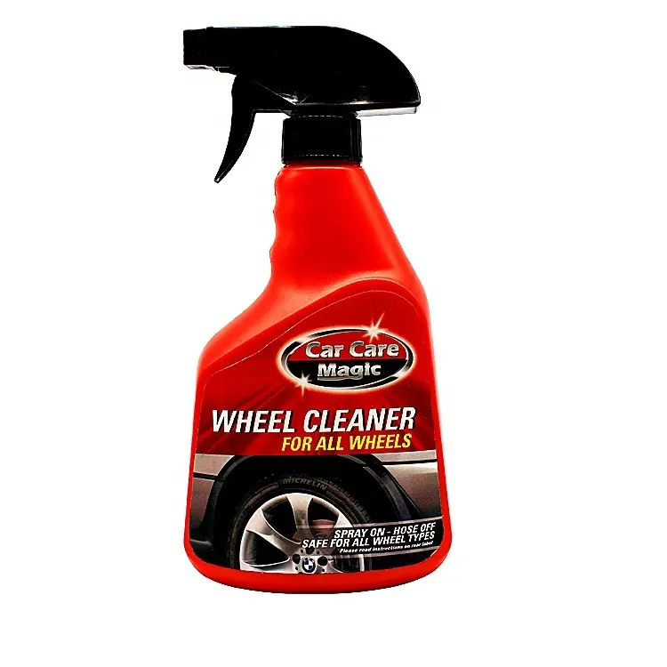 500ml car care wheel cleaner spray safe on all metal, steel, aluminum, alloy and clear coated factory wheels