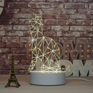 Patrón personalizado lámpara de 3D ilusión lámpara de mesa para la decoración de la casa LED lámpara luz de la noche - Product Image 4