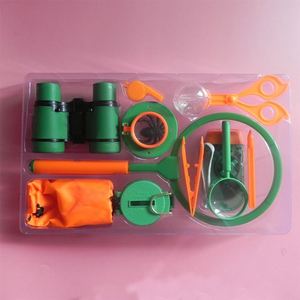 Kit d'explorateur d'extérieur pour enfants/Kit attrape-insectes avec jumelles boussole loupe et jouets en filet papillon - Product Image 6