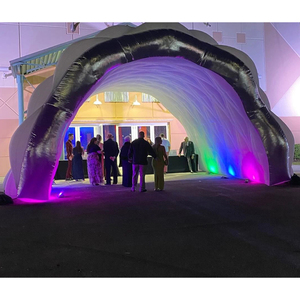 <span class=keywords><strong>Tunnel</strong></span> d'entrée gonflable avec éclairage LED blanc, <span class=keywords><strong>tunnel</strong></span> gonflable lumineux pour fêtes et événements en plein air - Product Image 5