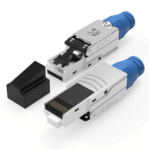 Сетевой коннектор VICENRAY RJ-5018S-C8A, позолоченный, Cat8, передача данных 10 Гбит/с, 500 МГц, 23AWG, экранированный RJ45, <span class=keywords><strong>Ethernet</strong></span> 1000M - Product Image 6