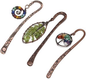 Venta caliente Yeling Tree of Life colgante marcapáginas estilo clásico brillante grava Natural cristal colorido collar de piedra Natural - Product Image 6
