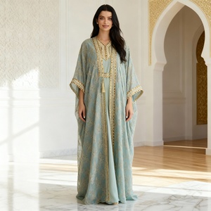 Robe Abaya Élégante de Qualité Supérieure Personnalisée pour Femmes Musulmanes, Occasions de Mariage et de Soirée - Product Image 3