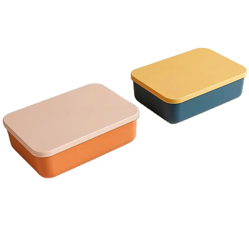 Wholesale Custom With cover removable Square Seal household plastic bread storage boxes with lids clear cabinet
