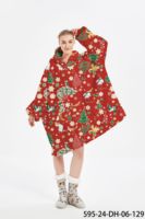 Usine En Gros Surdimensionné De Noël Portable Couverture À Capuche Pour Adultes Taille Unique Tous Les Adultes Sherpa Sweat Couverture