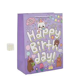 Durable Standing Paper Gift Bags Recyclable and for Retail Stores Clothing Shopping and Birthday Celebrations